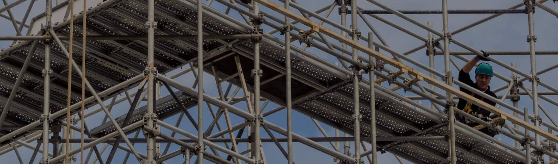 POL-MET échafaudage de façade, chantier, tubulaire, modulaire, plettac