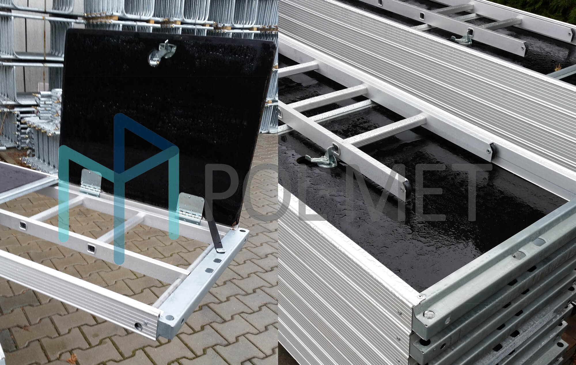 POL-MET échafaudage de façade, chantier, tubulaire, modulaire, plettac