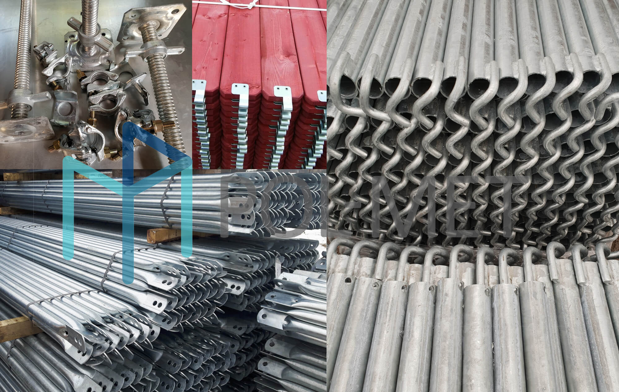 POL-MET échafaudage de façade, chantier, tubulaire, modulaire, plettac