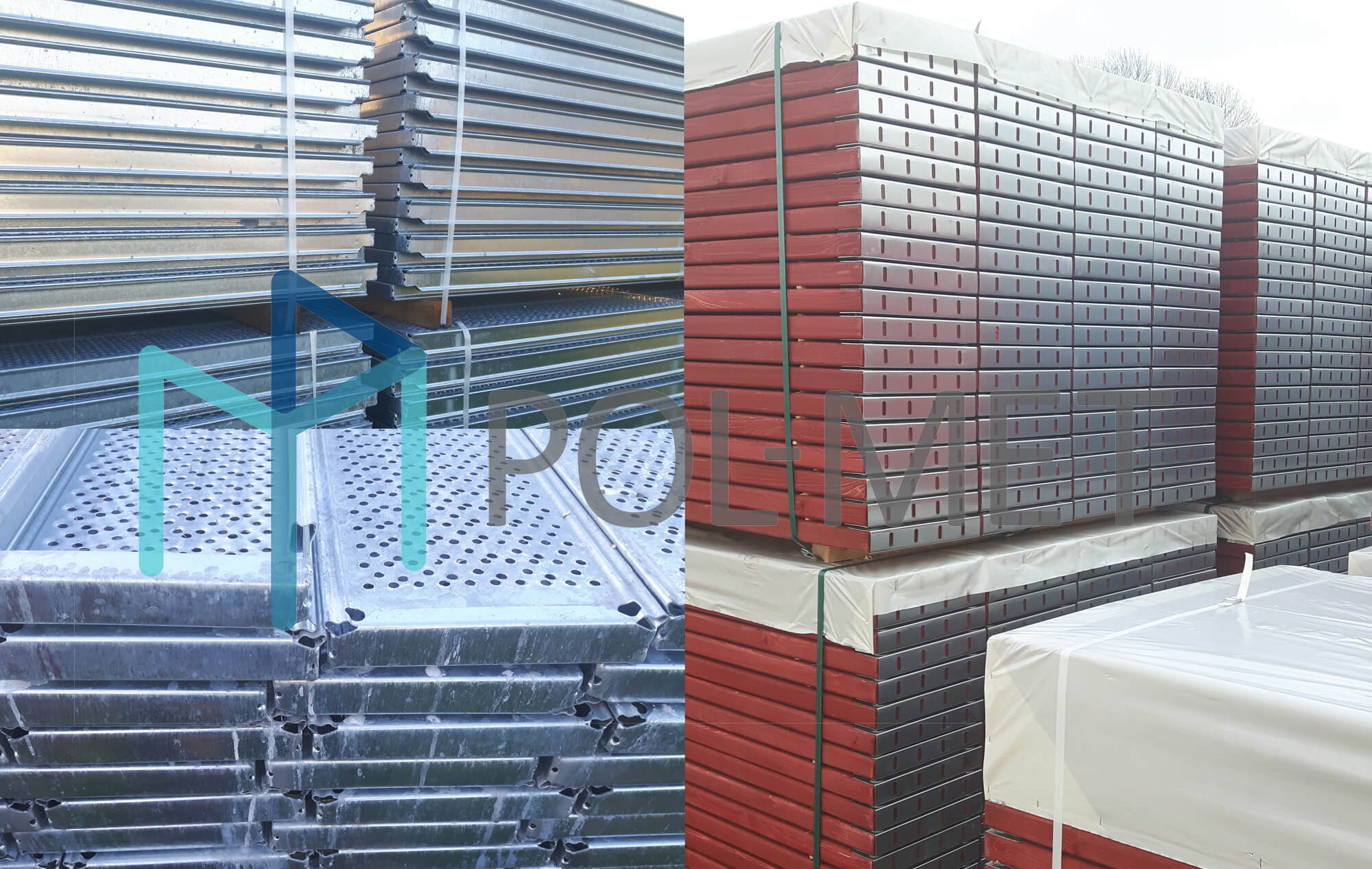 POL-MET échafaudage de façade, chantier, tubulaire, modulaire, plettac