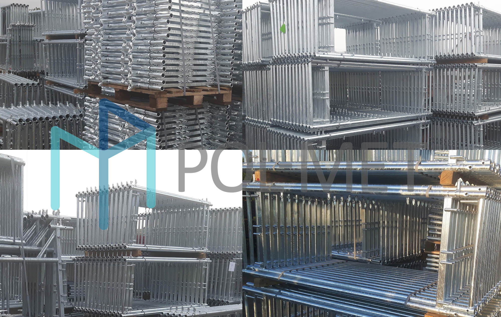 POL-MET échafaudage de façade, chantier, tubulaire, modulaire, plettac